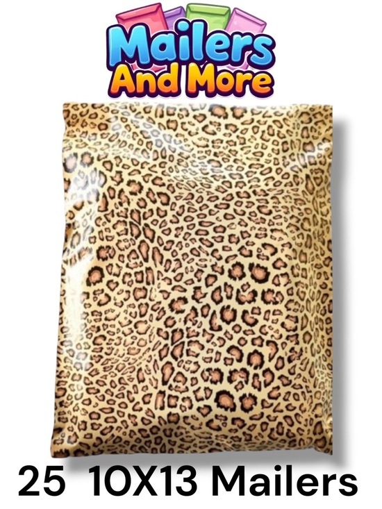 Other - 25 10X13 Poly Mailers Leopard PRICE IS FIRM